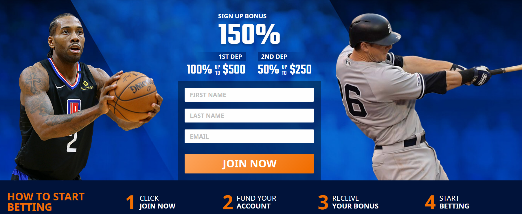 EXCLUSIVE GT Bets Sportsbook Bonus! 150% Deposit Bonus Upto $750 FREE CASH! Sign Up Here.