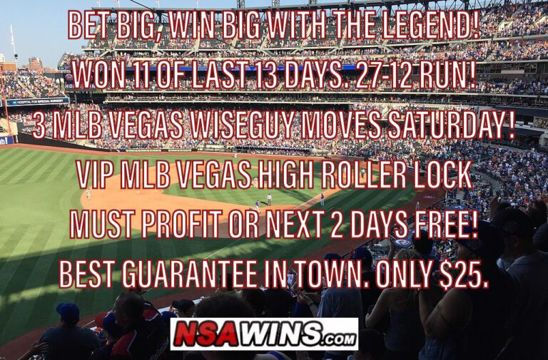 The LEGEND WON Again Yesterday, WON 11 of Last 13 Days, 27-12 69%! 3 ...