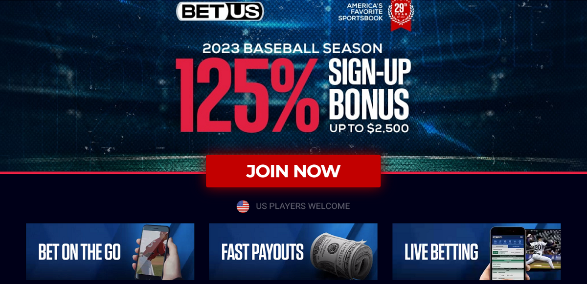 USA Citizens Can Bet on MLB at BetUS Sportsbook – 100% Bonus upto $2500 FREE!